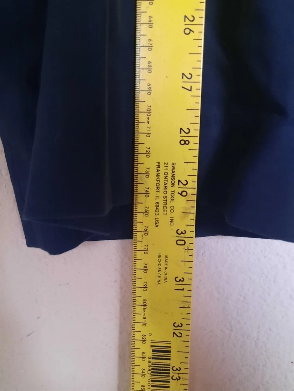 Banana Republic The Martin Fit Navy Straight-Leg Black Trousers
